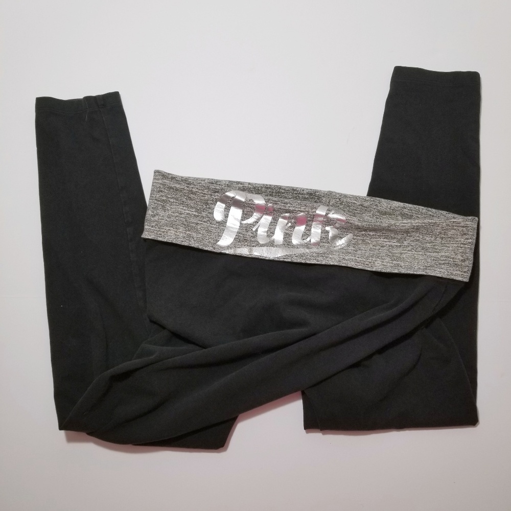 PINK Victorias Secret Silver Foil Foldover Large